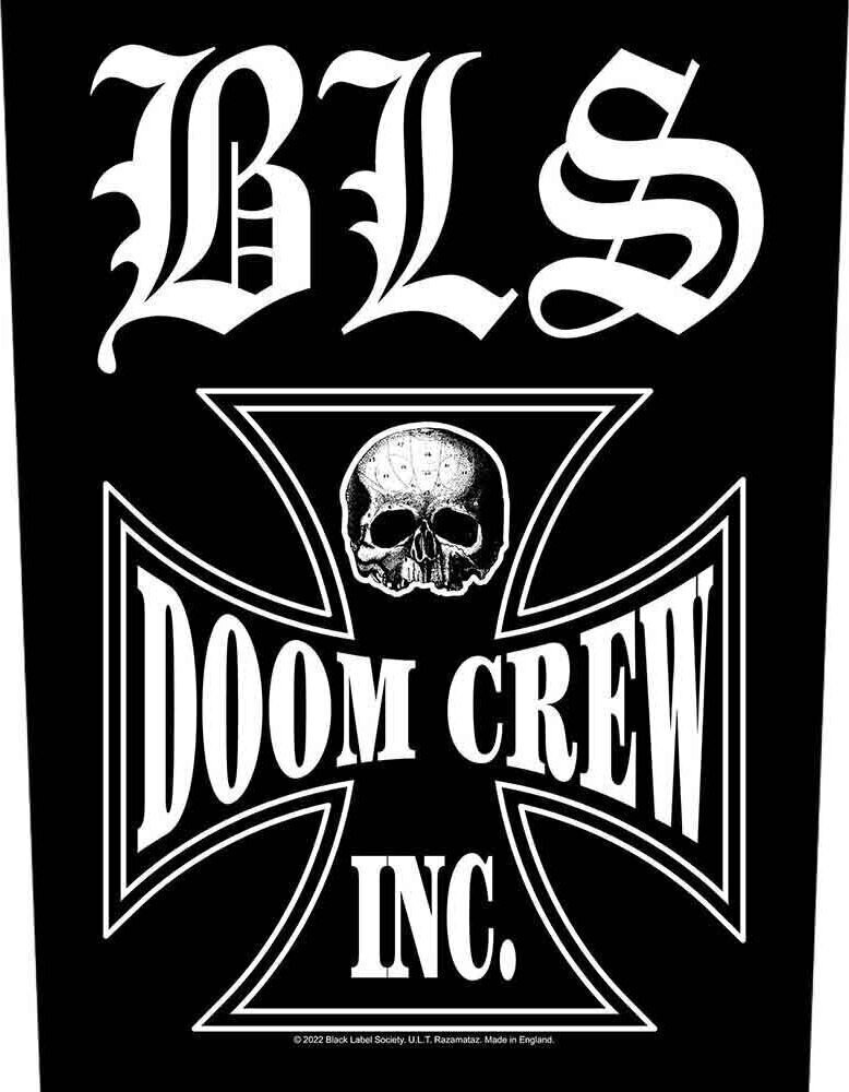 Patch / Jelvény Black Label Society Doom Crew Felvarrható tapasz 36 x 30 cm