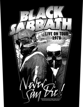 Patch / Badge Black Sabbath Never Say Die Sy-på patch 36 x 30 cm - 1