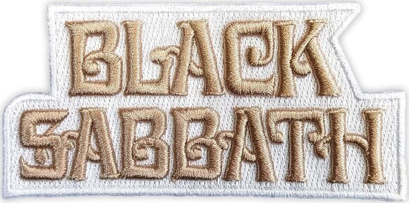 Patch / Badge Black Sabbath Text Logo Sy-på patch 9,5 x 4,5 cm - 1
