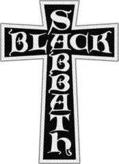 Nášivka / Odznak Black Sabbath Cross Logo Cut Out (Retail Pack) Nášivka 100 x 50 mm