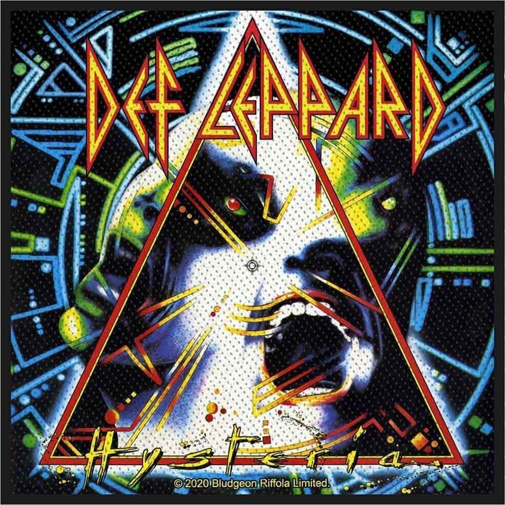 Aufnäher / Abzeichen Def Leppard Hysteria Aufnäher zum Aufnähen 100 x 100 mm