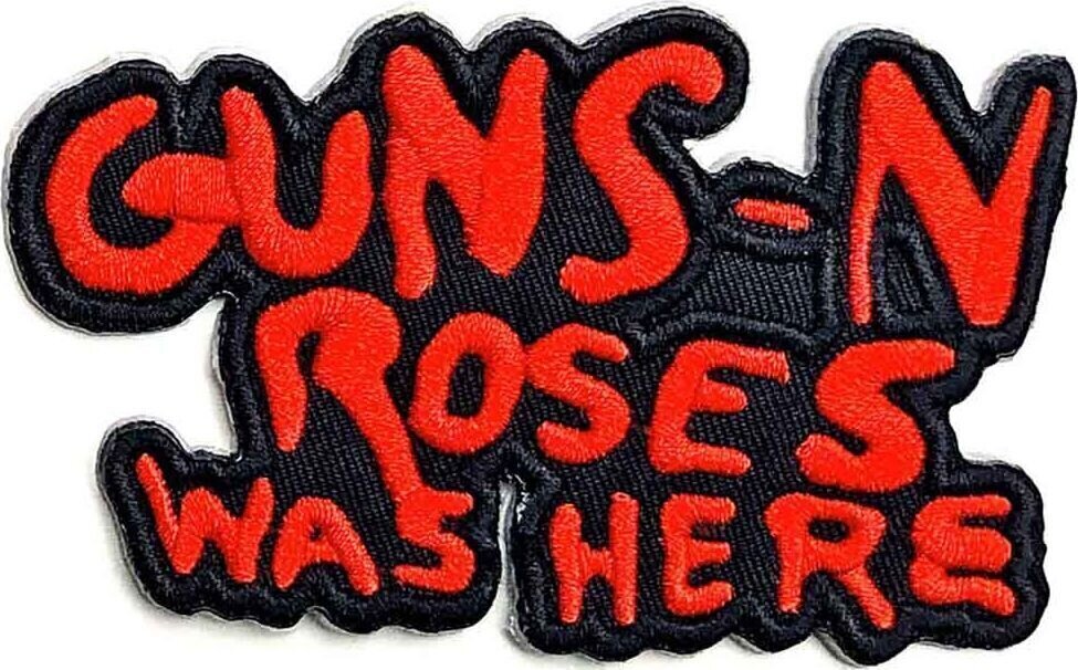 Oznaka / značka Guns N' Roses Cut Out Was Here Zakrpa za šivanje