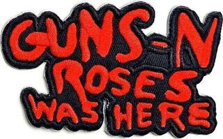 Patch / Badge Guns N' Roses Cut Out Was Here Opnaaipatch