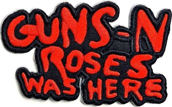 Oznaka / značka Guns N' Roses Cut Out Was Here Zakrpa za šivanje - 1