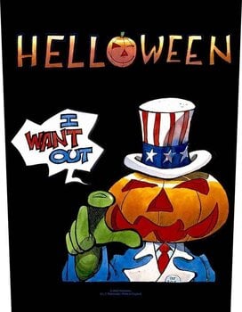 Oznaka / značka Helloween I Want Out Zakrpa za šivanje 36 x 30 cm - 1