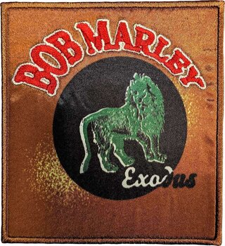 Patch / Badge Bob Marley Exodus Lion Sy-på-lapp 9 x 10 cm - 1