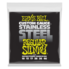 Cordas para guitarra elétrica Mi Ernie Ball 2246 Stainless Steel Regular Slinky Cordas para guitarra elétrica Mi