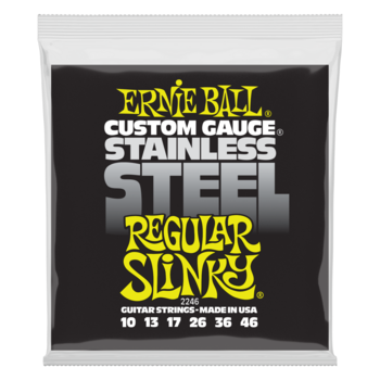 Cordes pour guitares électriques Ernie Ball 2246 Stainless Steel Regular Slinky - 1