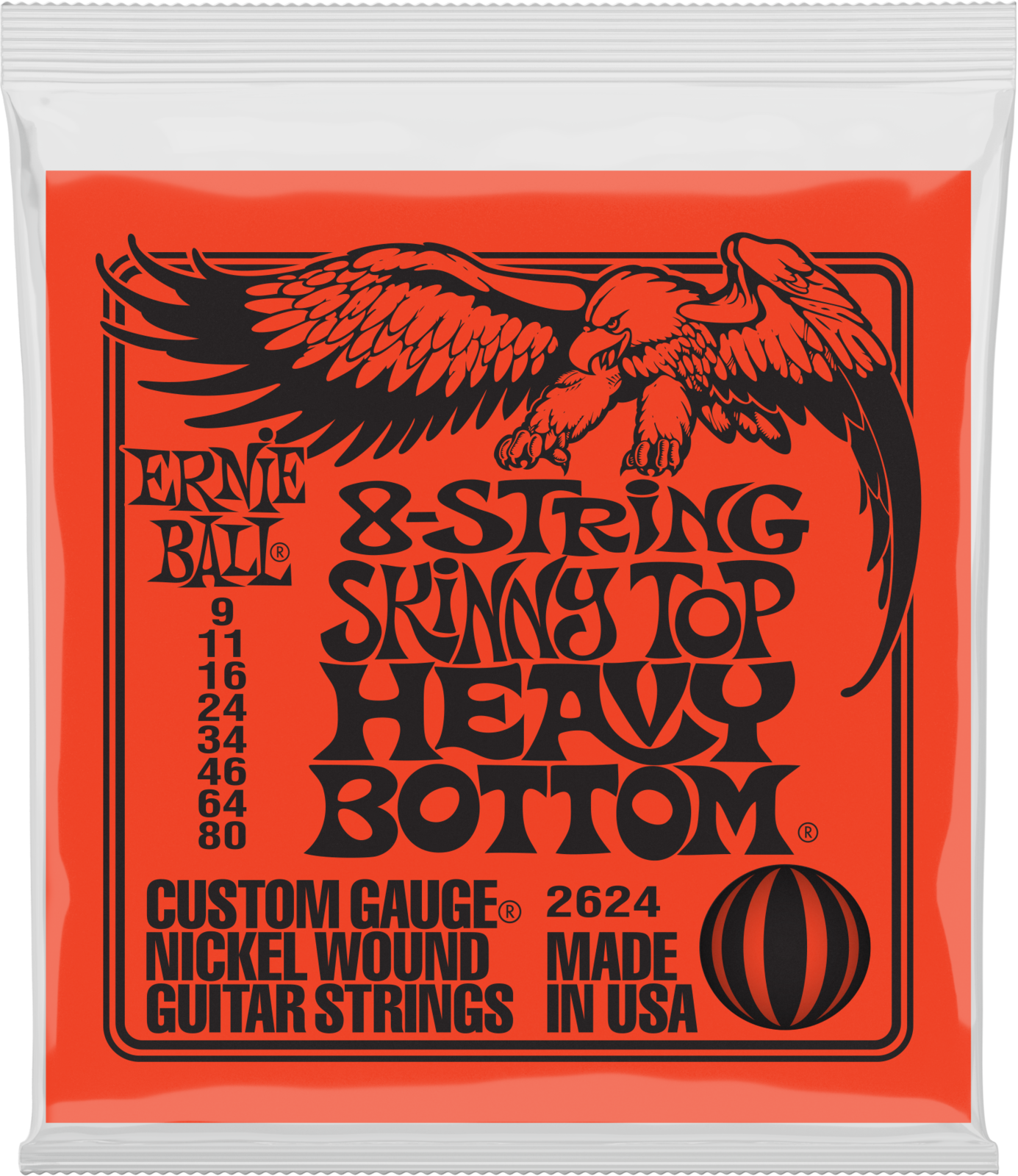 E-guitar strings Ernie Ball 2624 Skinny Top Heavy Bottom