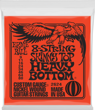 Struny pre elektrickú gitaru Ernie Ball 2624 Skinny Top Heavy Bottom - 1