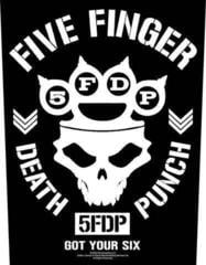 Oznaka / značka Five Finger Death Punch Got Your Six Zakrpa za šivanje 36 x 30 cm