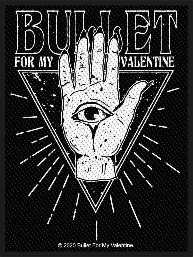 Patch / merkki Bullet For My Valentine All Seeing Eye Sew-On Patch 100 x 50 mm