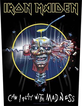 Oznaka / značka Iron Maiden Can I Play With Madness Zakrpa za šivanje 36 x 30 cm - 1