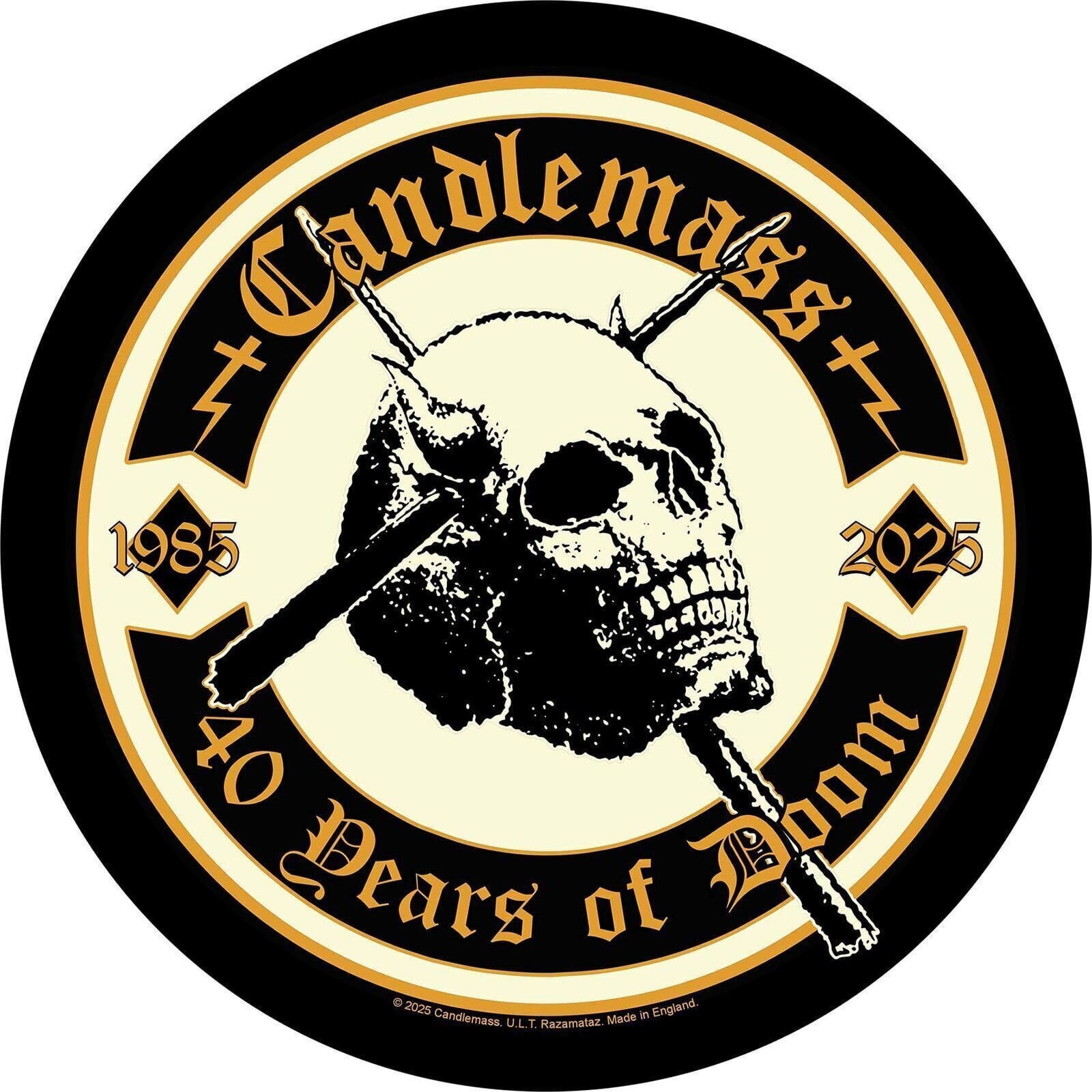 Patch / Badge Candlemass 40 Years Of Doom Patch à coudre