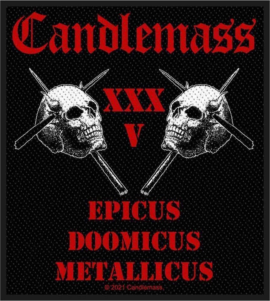 Patch / Badge Candlemass Epicus 35th Anniversary Patch à coudre 100 x 100 mm