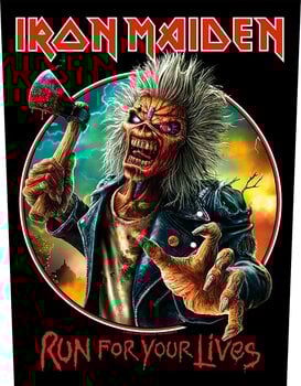 Petice / Insigna Iron Maiden Run For Your Lives Petic cusut - 1
