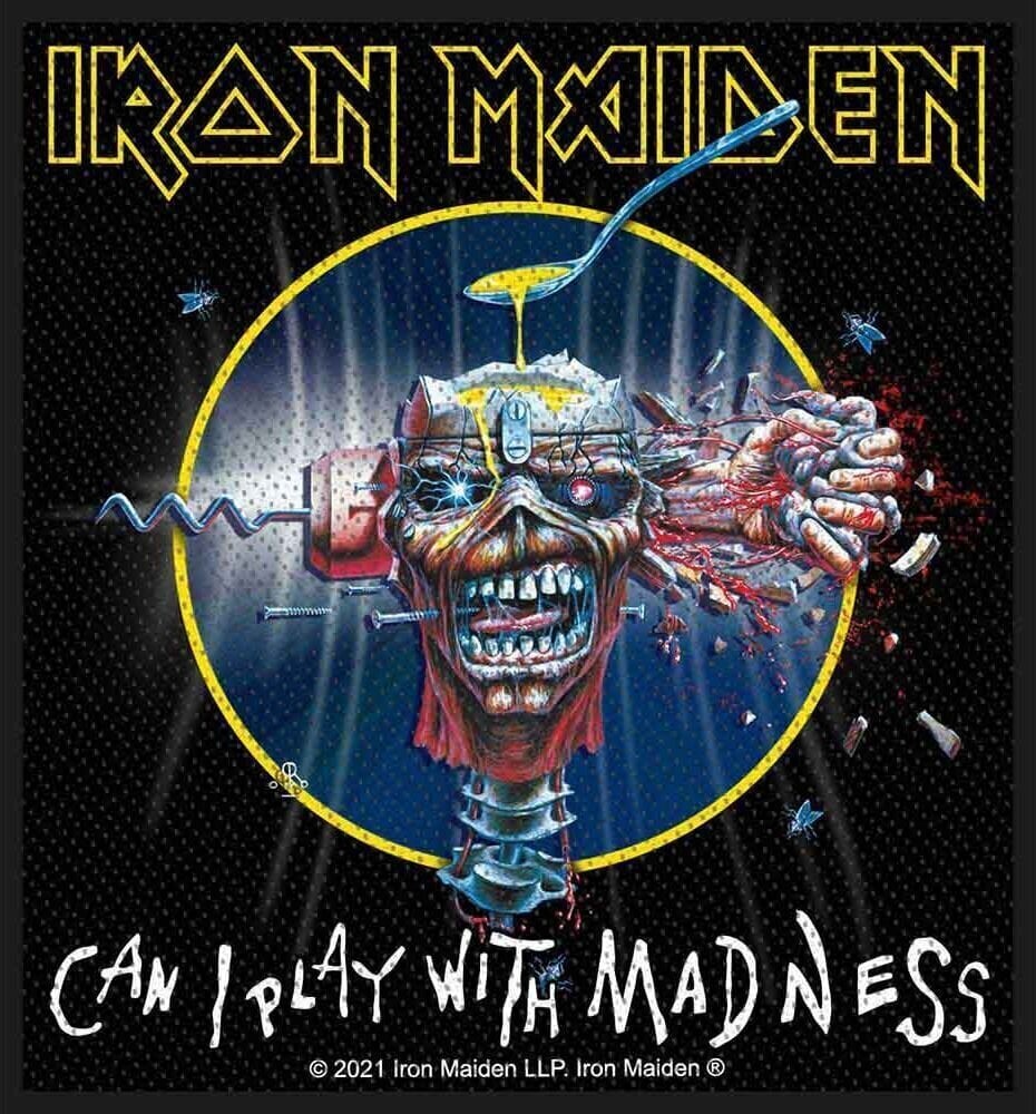 Oznaka / značka Iron Maiden Can I Play With Madness (Retail Pack) Zakrpa za šivanje 100 x 100 mm