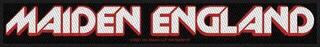 Oznaka / značka Iron Maiden England (Retail Pack) Zakrpa za šivanje 200 x 50 mm