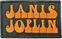 Petice / Insigna Janis Joplin Logo Petic cusut