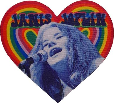 Patch / Distintivo Janis Joplin Heart Patch de costura 100 x 88 mm - 1