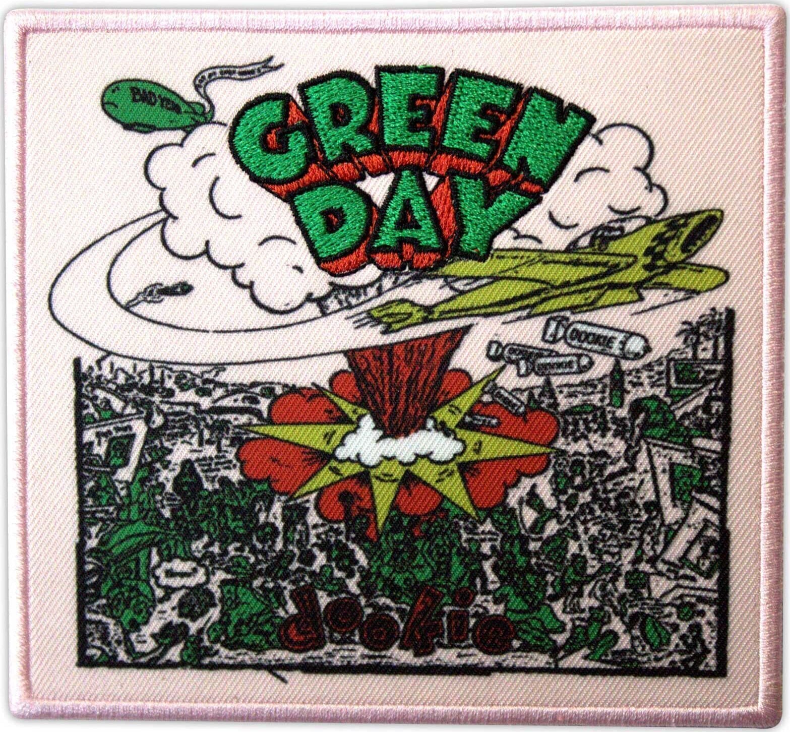 Закрпа / Значка Green Day Dookie Album Cover Pink Закрпа за шивање