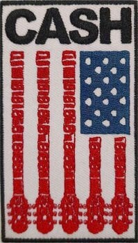 Oznaka / značka Johnny Cash Flag Zakrpa za šivanje 63 x 92 mm - 1