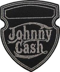 Patch / Badge Johnny Cash Metallic Shield Opnaaipatch 76 x 92 mm