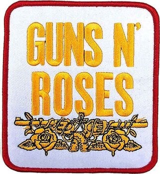 Patch / Σήμα Guns N' Roses Stacked White Sew-On Patch White - 1