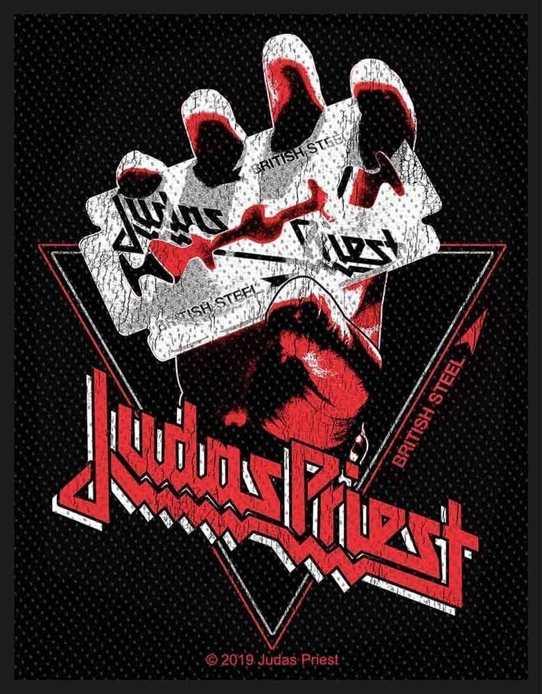 Patch / Badge Judas Priest British Steel Vintage Patch à coudre 100 x 50 mm