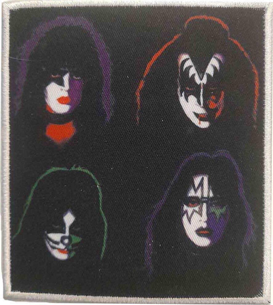 Oznaka / značka Kiss 4 Heads Zakrpa za šivanje 100 x 90 mm