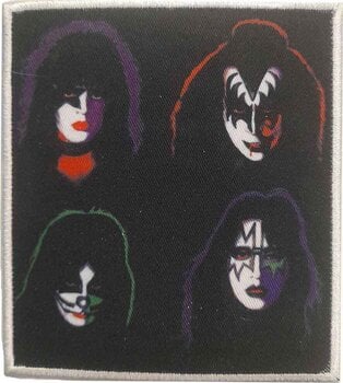 Oznaka / značka Kiss 4 Heads Zakrpa za šivanje 100 x 90 mm - 1