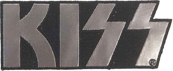Oznaka / značka Kiss Chrome Logo Zakrpa za šivanje 40 x 95 mm - 1