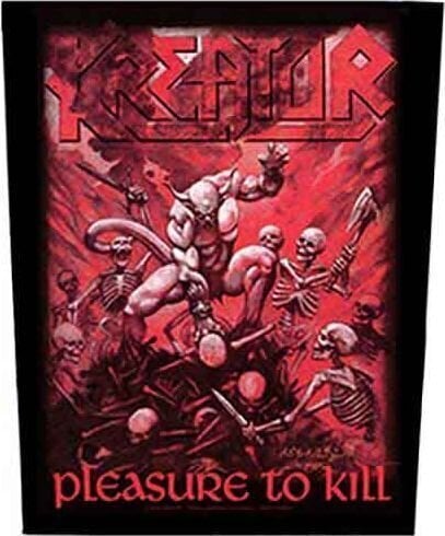 Patch / Jelvény Kreator Pleasure To Kill Felvarrható tapasz 36 x 30 cm