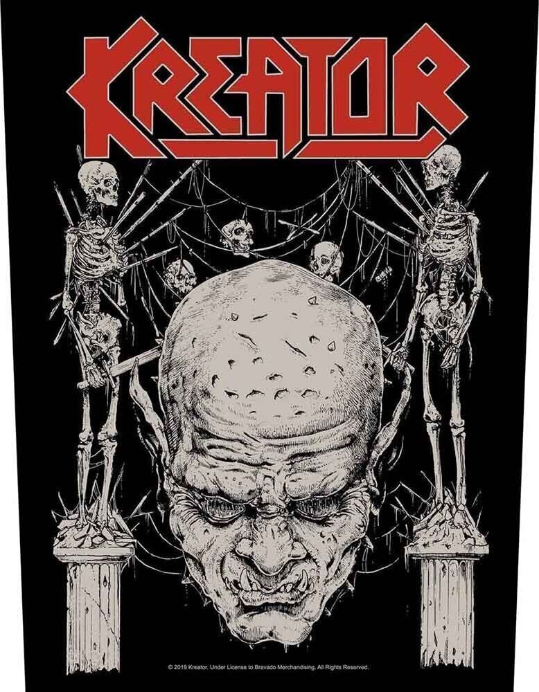 Patch / Jelvény Kreator Skull & Skeletons Felvarrható tapasz 36 x 30 cm