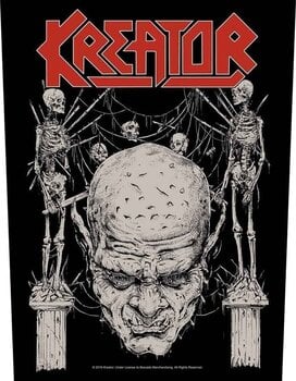 Patch / Jelvény Kreator Skull & Skeletons Felvarrható tapasz 36 x 30 cm - 1