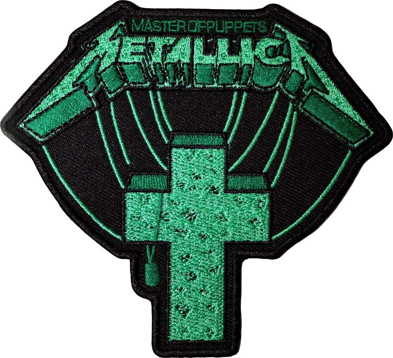 Petice / Insigna Metallica Master Of Puppets Green Cross Petic cusut