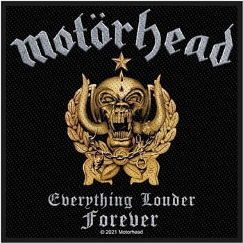 Patch / Badge Motörhead Everything Louder Forever Sy-på-lapp 100 x 100 mm - 1