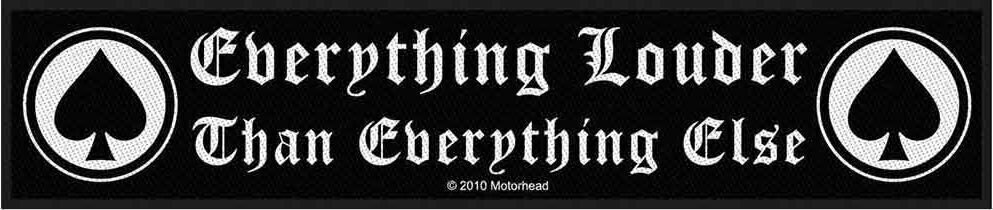 Закрпа / Значка Motörhead Everything Louder Закрпа за шивање 200 x 50 mm
