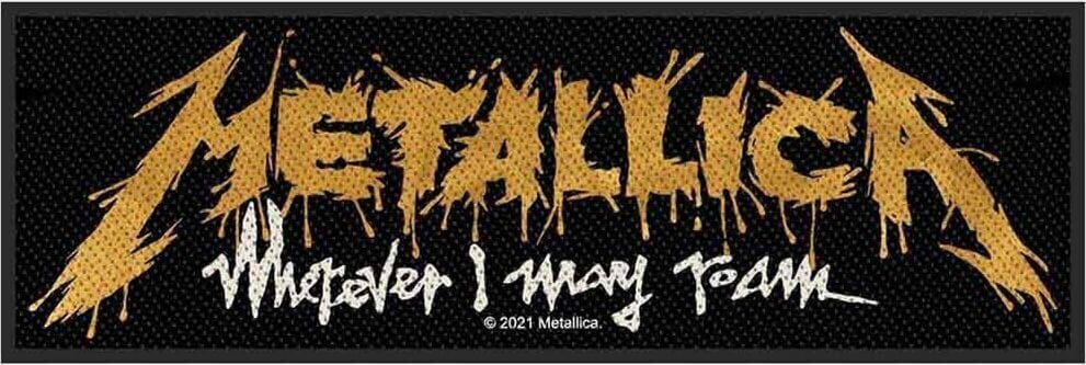 Aufnäher / Abzeichen Metallica Wherever I May Roam Aufnäher zum Aufnähen 100 x 50 mm