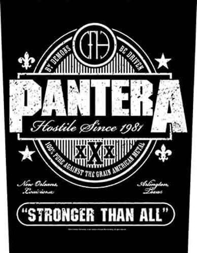 Patch / Badge Pantera Hostile Since 1881 Stronger Than All Sy-på patch 36 x 30 cm