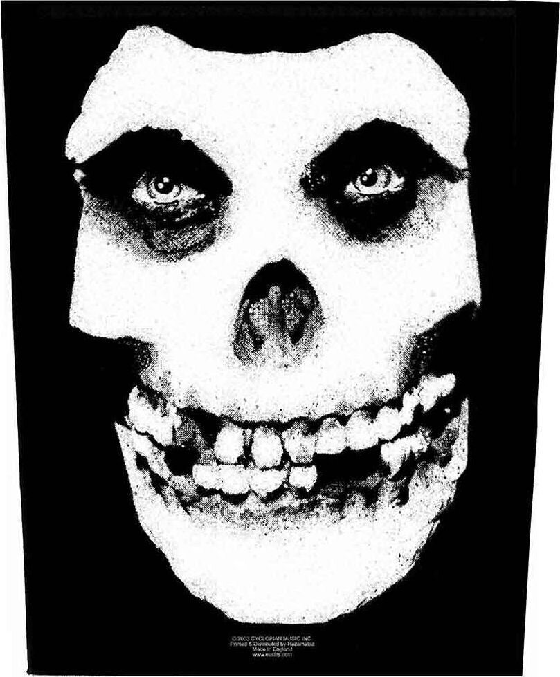 Кръпка / значка Misfits Face Skull Кръпка за пришиване 36 x 30 cm