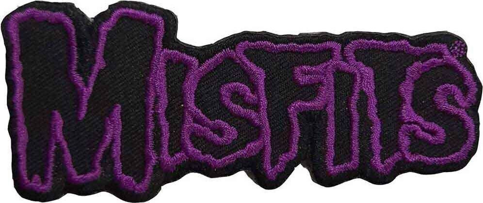 Patch / Distintivo Misfits Purple Border Logo Patch de costura 100 x 40 mm