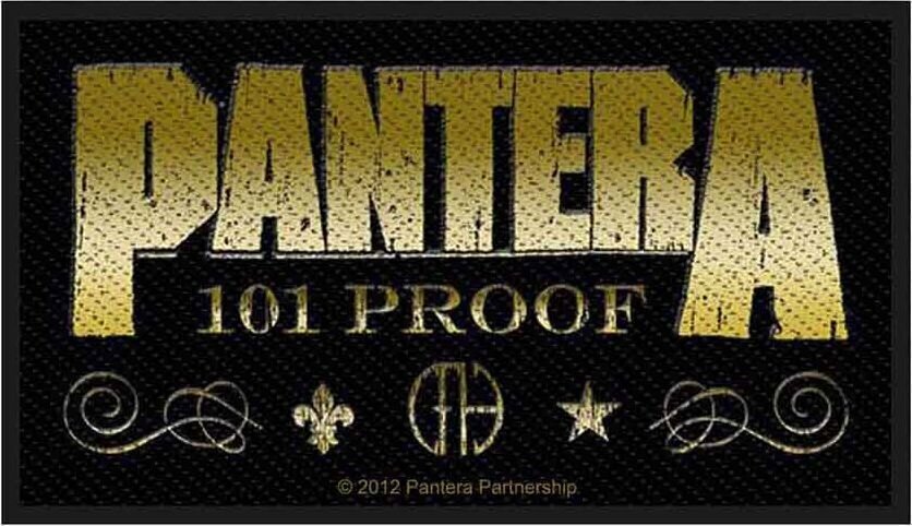 Patch / Badge Pantera Whiskey Label (Retail Pack) Sy-på patch 100 x 50 mm