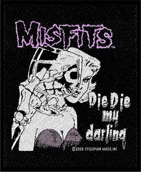 Toppa / Distintivo Misfits Die Die my Darling Toppa da cucire 100 x 100 mm - 1