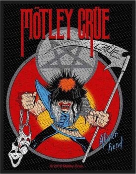 Patch / Badge Mötley Crüe Allister Fiend Sy-på-lapp 100 x 50 mm - 1