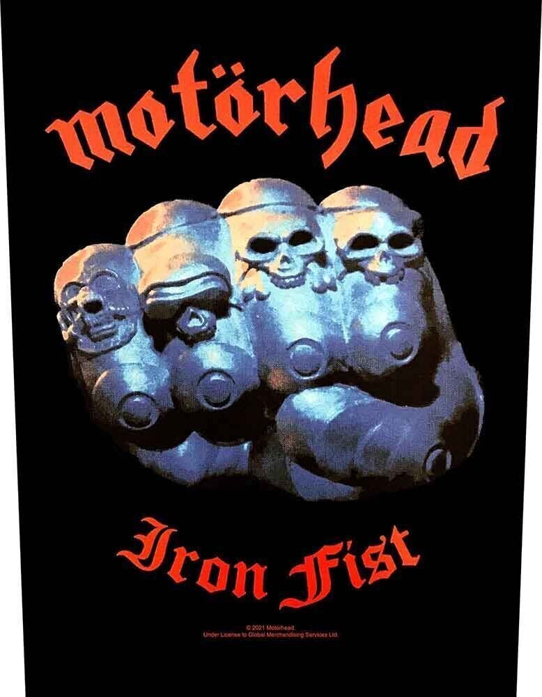 Aufnäher / Abzeichen Motörhead Iron Fist 2017 Aufnäher zum Aufnähen 36 x 30 cm