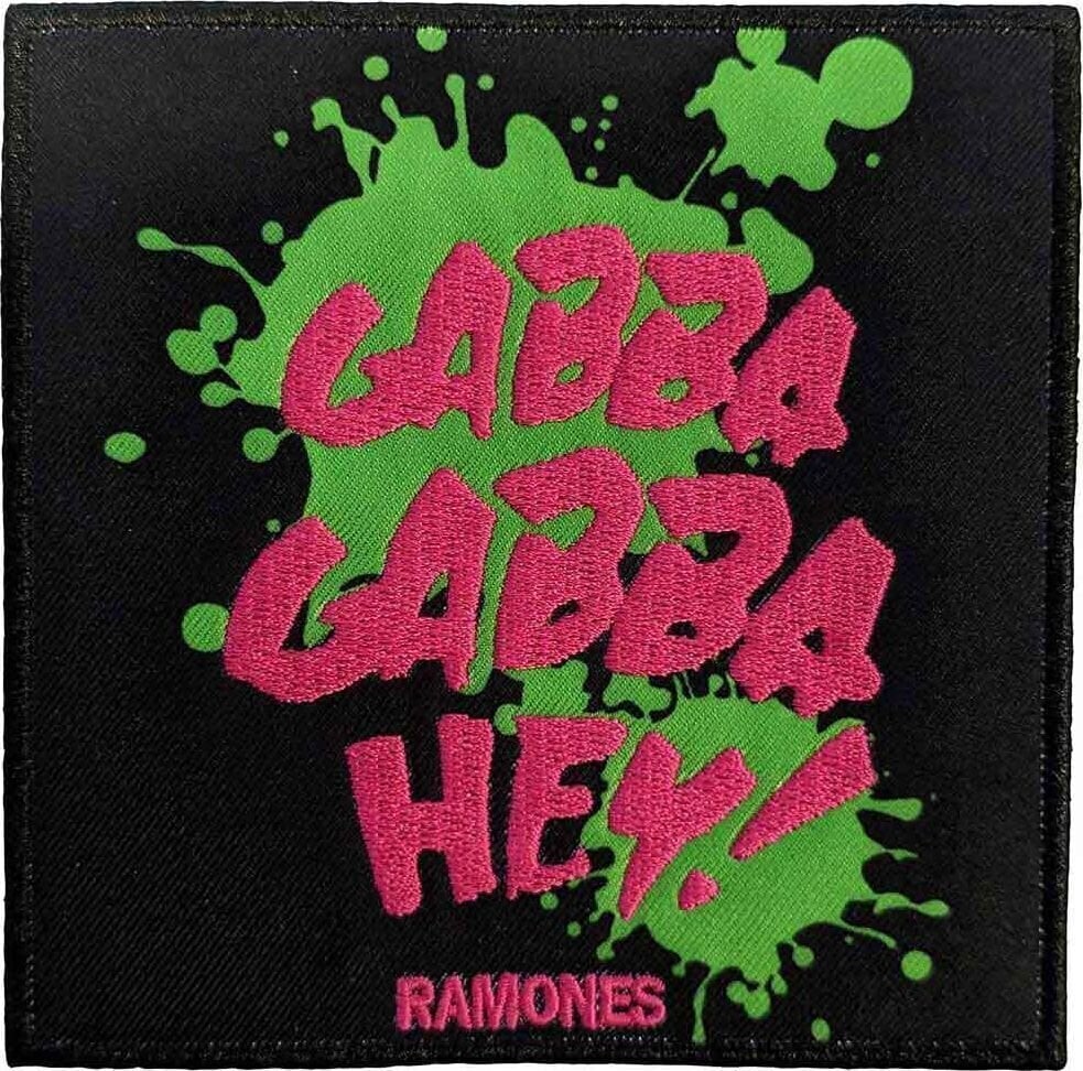 Patch / Badge Ramones Gabba Gabba, Hey Sy-på patch