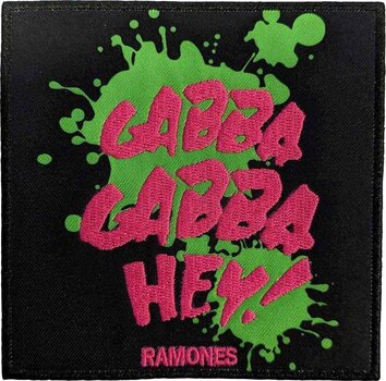Patch / Badge Ramones Gabba Gabba, Hey Sy-på patch - 1