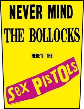 Toppa / Distintivo Sex Pistols Never Mind The Bollocks Yellow Toppa da cucire 36 x 30 cm - 1