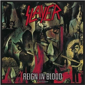 Закрпа / Значка Slayer Reign In Blood Закрпа за шивање 100 x 100 mm - 1